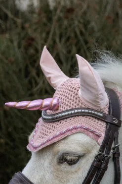 Kentucky Horsewear Kentucky Horsewear|Schabrak & Huvor-Huva Wellington Enhörning Glitter Ljusrosa