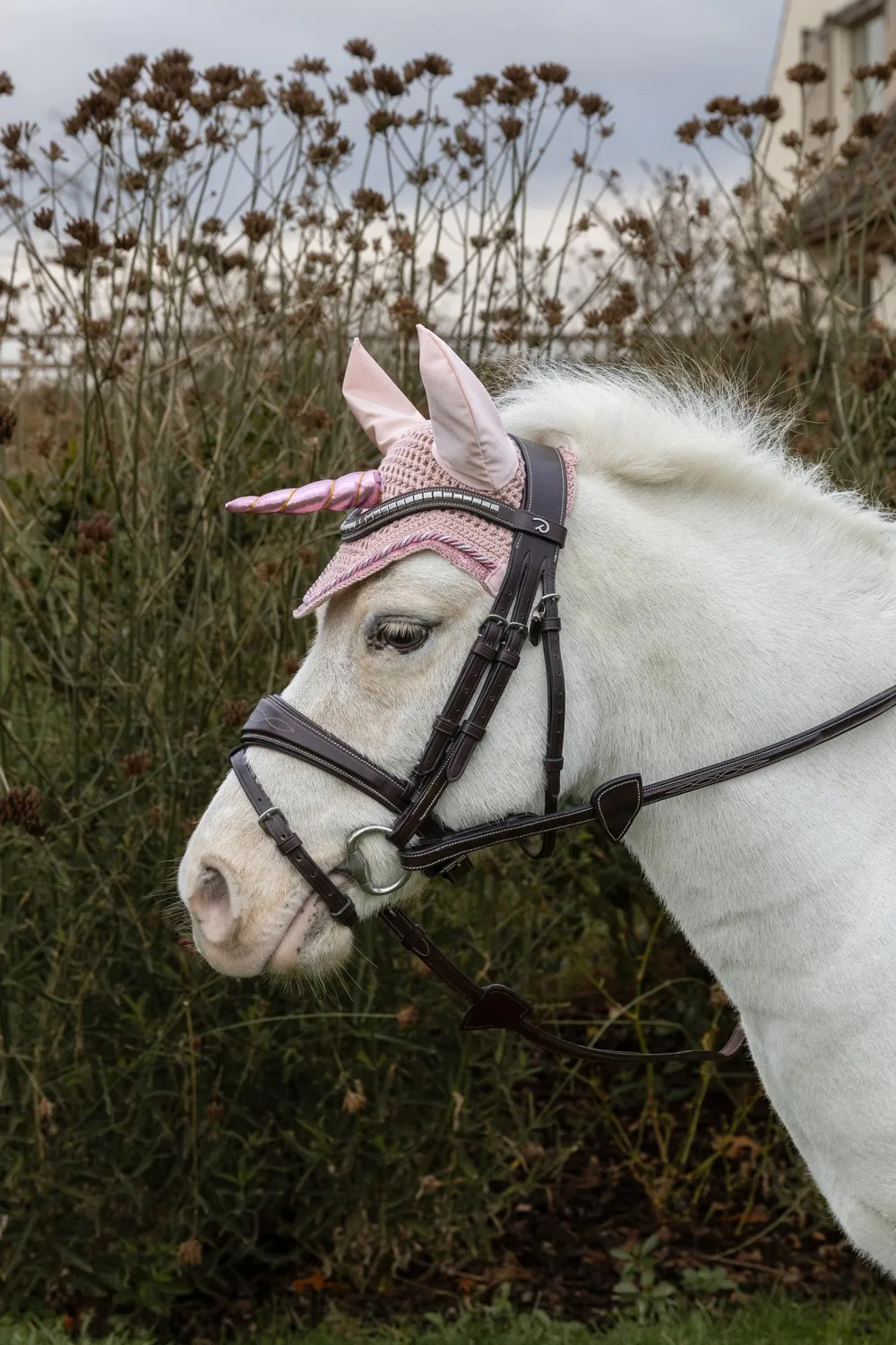 Kentucky Horsewear Kentucky Horsewear|Schabrak & Huvor-Huva Wellington Enhörning Glitter Ljusrosa