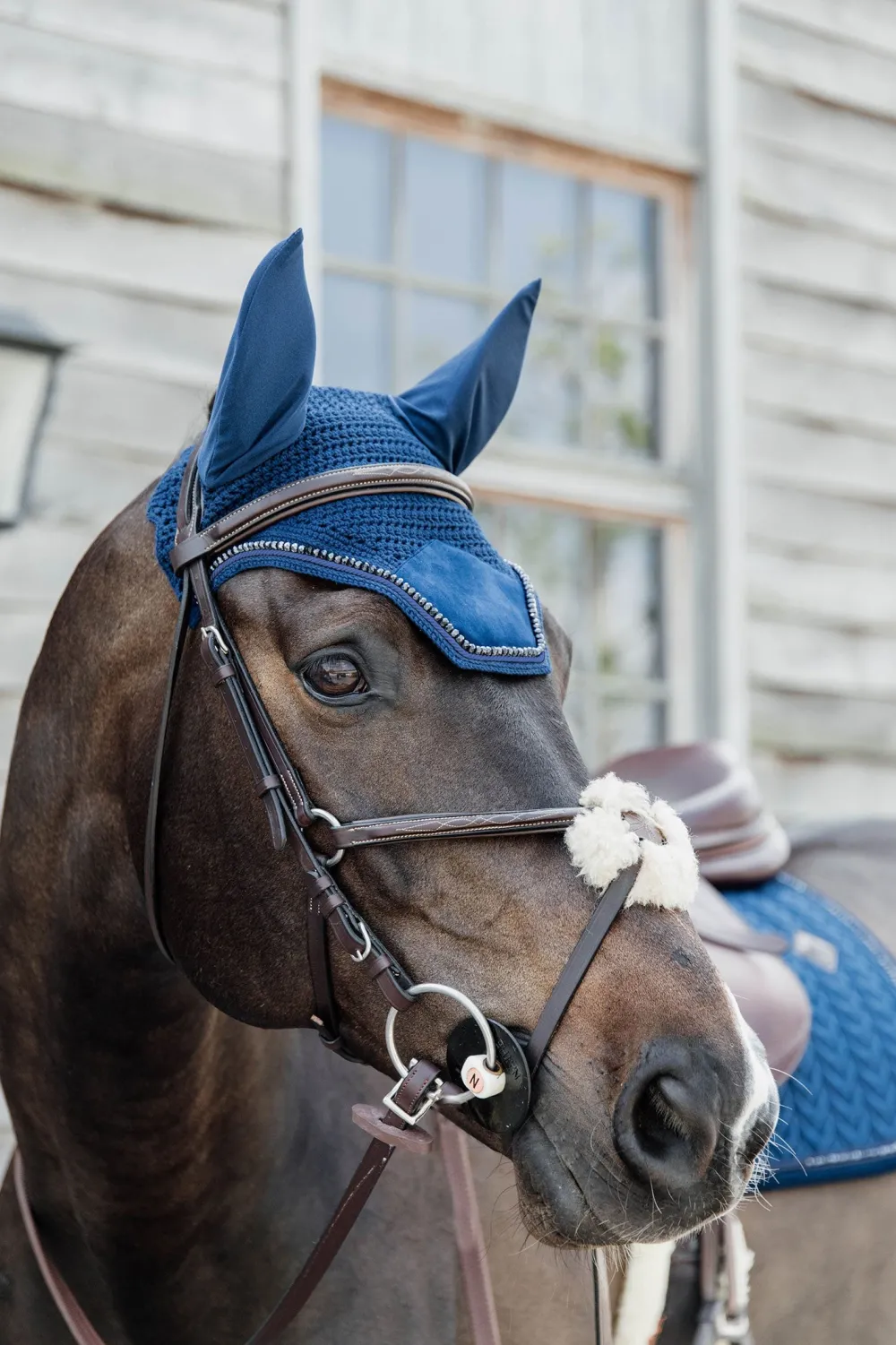 Kentucky Horsewear Kentucky Horsewear|Schabrak & Huvor-Huva Wellington Velvet Pearls Navy