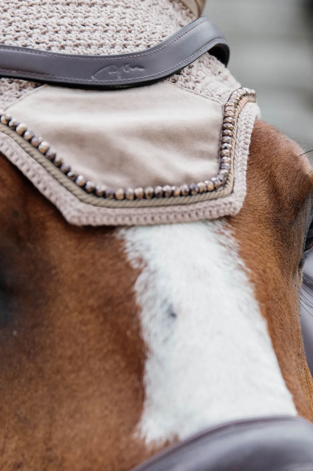 Kentucky Horsewear Kentucky Horsewear|Schabrak & Huvor-Huva Wellington Velvet Pearls Beige