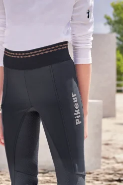Barn Pikeur Ridbyxor & Tights|Pikeur-Ida Tights Junior Black Olive