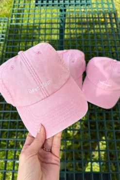 Svensk Ridsport Kepsar & Skärp-Keps Tvättad Bomull Best Mom Dusty Pink