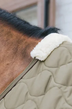 Kentucky Horsewear Hästtäcken & Flughuvor|Kentucky Horsewear-Kombo Cooler Fleecetäcke Pine Green