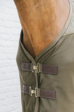 Kentucky Horsewear Hästtäcken & Flughuvor|Kentucky Horsewear-Kombo Cooler Fleecetäcke Pine Green