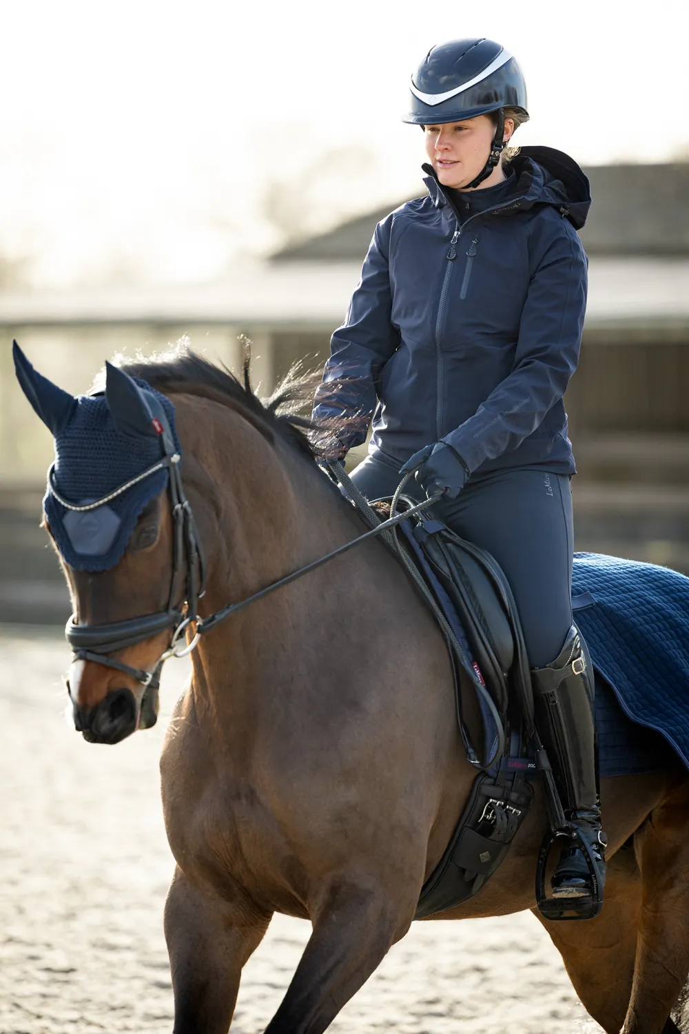 LeMieux Hästtäcken & Flughuvor|Lemieux-ändtäcke Arika Cia-Tek Navy
