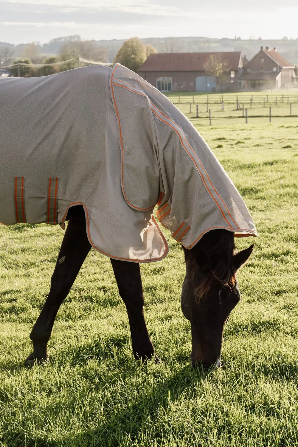 Kentucky Horsewear Hästtäcken & Flughuvor|Kentucky Horsewear-Mesh Flugtäcke Comfort Beige
