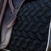Kentucky Horsewear Schabrak & Huvor-No Logo Schabrak Svart/Vit/Brun