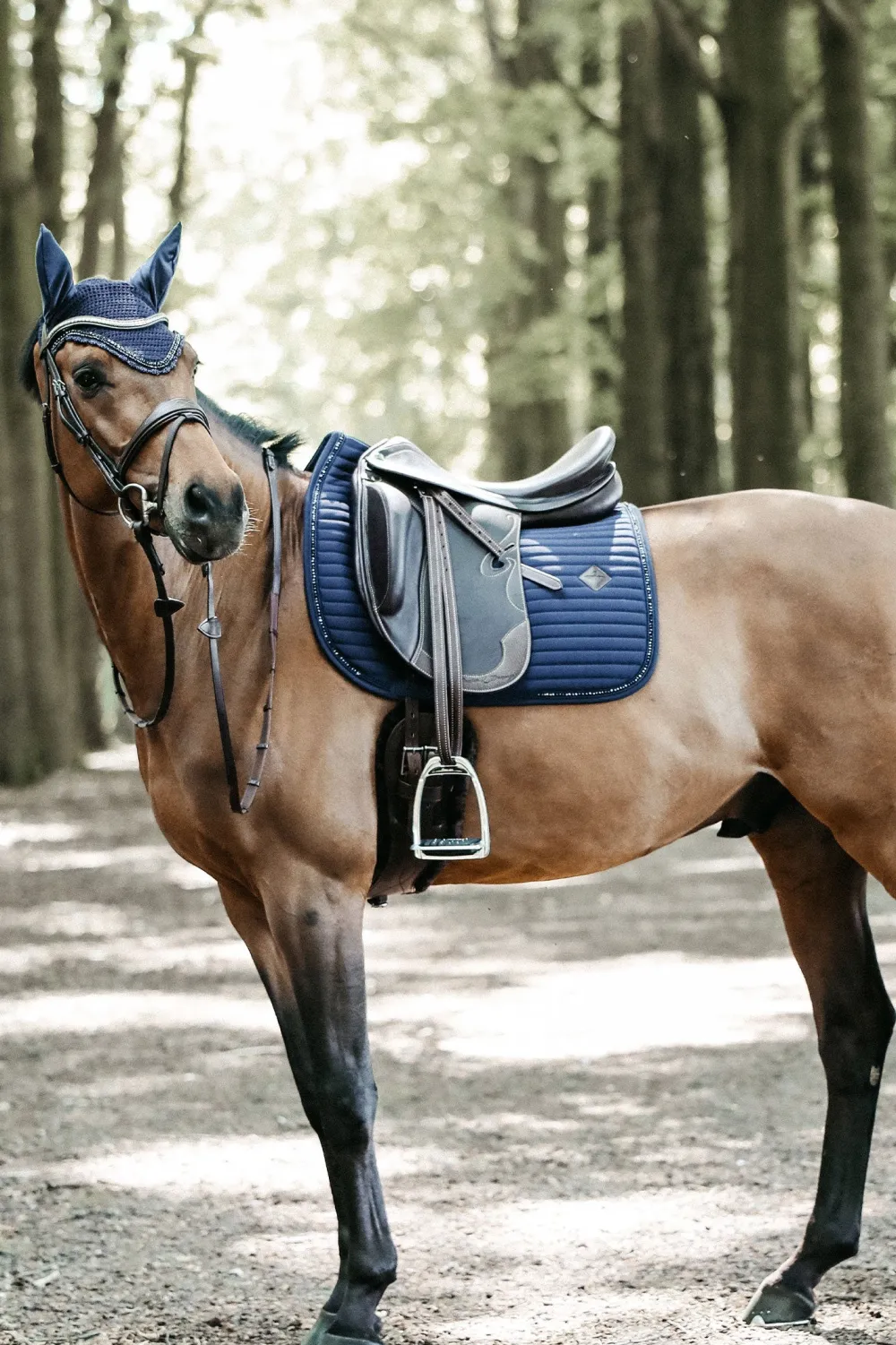 Kentucky Horsewear Kentucky Horsewear|Schabrak & Huvor-Pearls Dressyrschabrak Navy