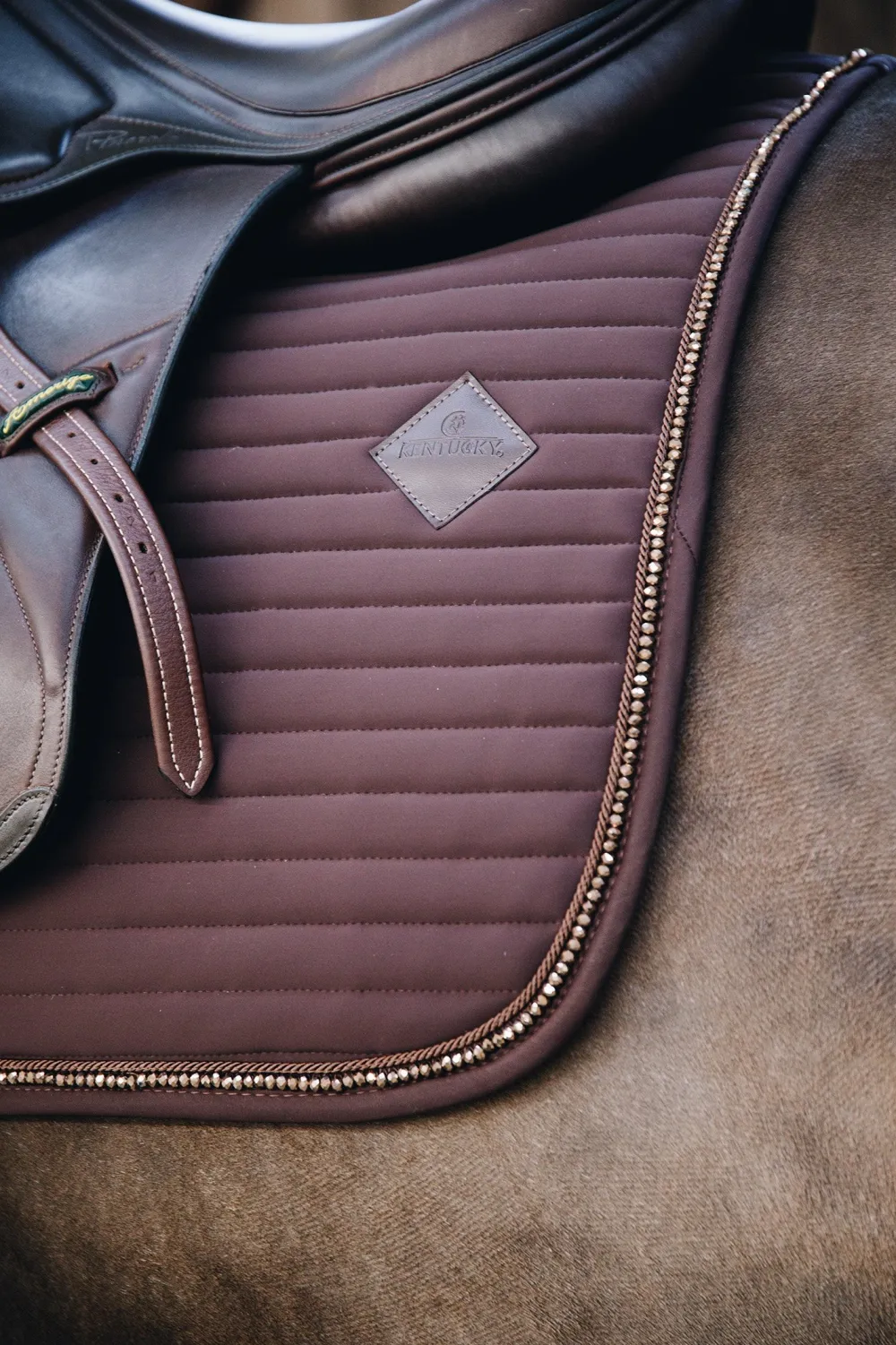 Kentucky Horsewear Kentucky Horsewear|Schabrak & Huvor-Pearl Set Brun