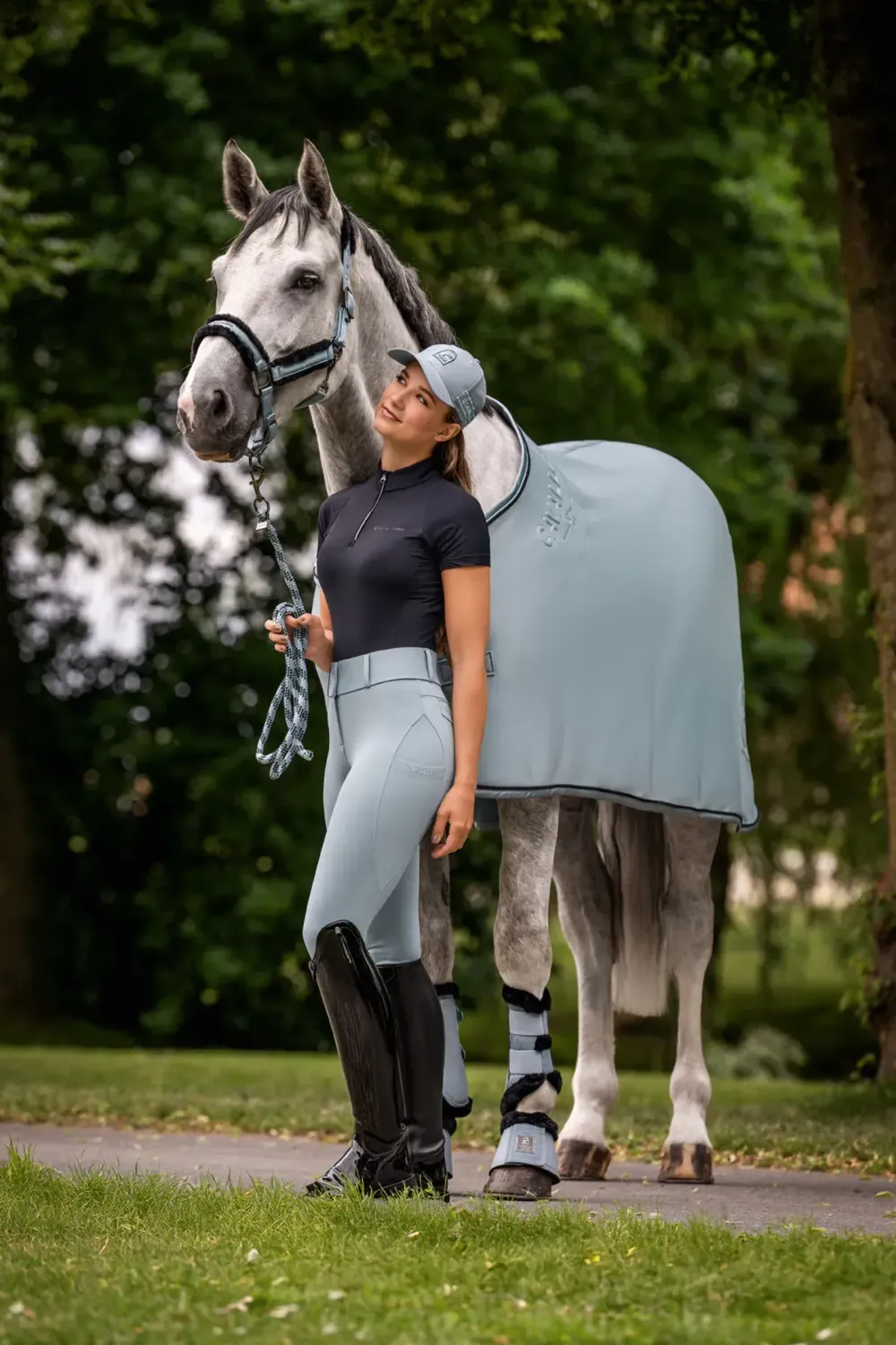 Cavallo Tröjor & Toppar|Cavallo-Pikétröja Cavalberri Navy