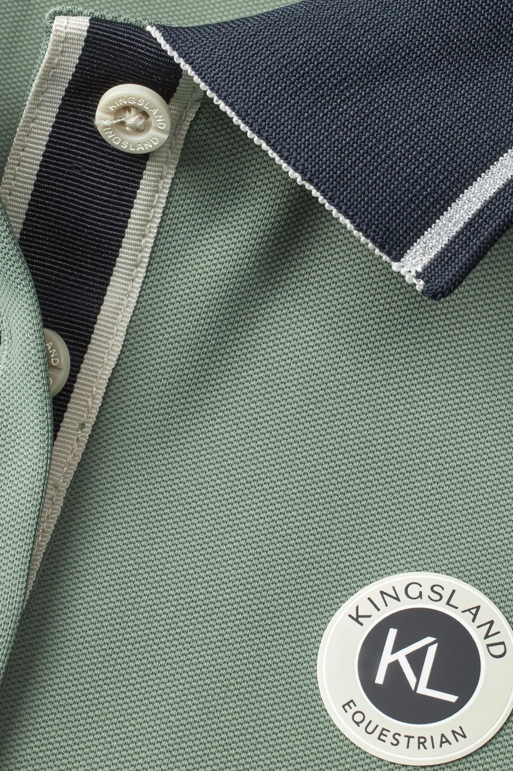 Kingsland Kingsland|Tröjor & Toppar-Pikétröja KLLaura Green Agave