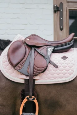 Kentucky Horsewear Kentucky Horsewear|Schabrak & Huvor-Plaited Cord Hoppschabrak Light Rose