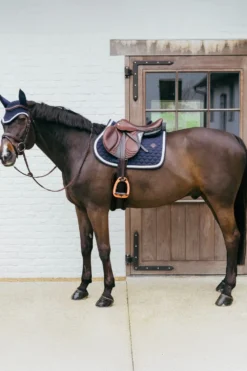 Kentucky Horsewear Kentucky Horsewear|Schabrak & Huvor-Plaited Cord Hoppschabrak Navy