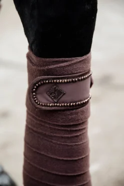 Kentucky Horsewear Kentucky Horsewear|Benskydd & Benlindor-Polar Fleecelindor Pearls Brun