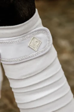 Kentucky Horsewear Kentucky Horsewear|Benskydd & Benlindor-Polar Fleecelindor Pearls Vit