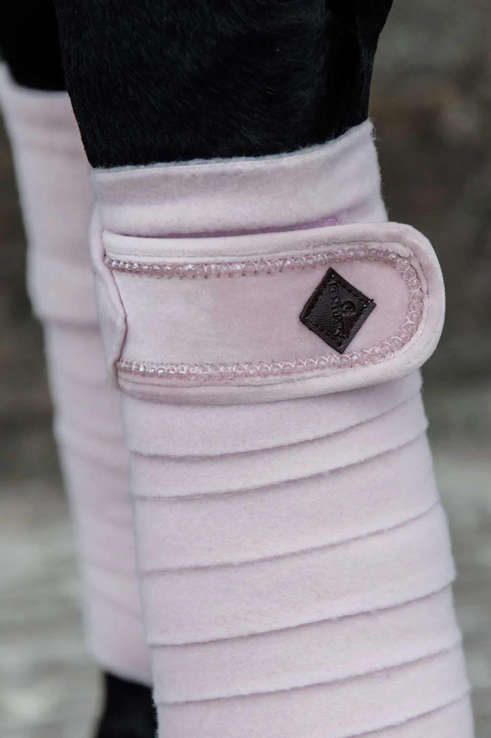 Kentucky Horsewear Kentucky Horsewear|Benskydd & Benlindor-Polar Fleecelindor Velvet Pearls Soft Rose