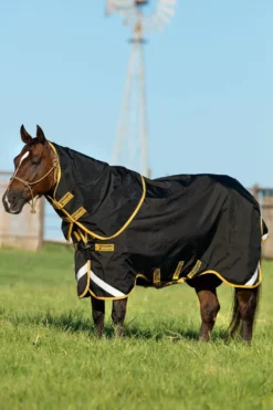 Horseware Horseware|Hästtäcken & Flughuvor-Rambo Supreme Regntäcke + hals 0g Svart