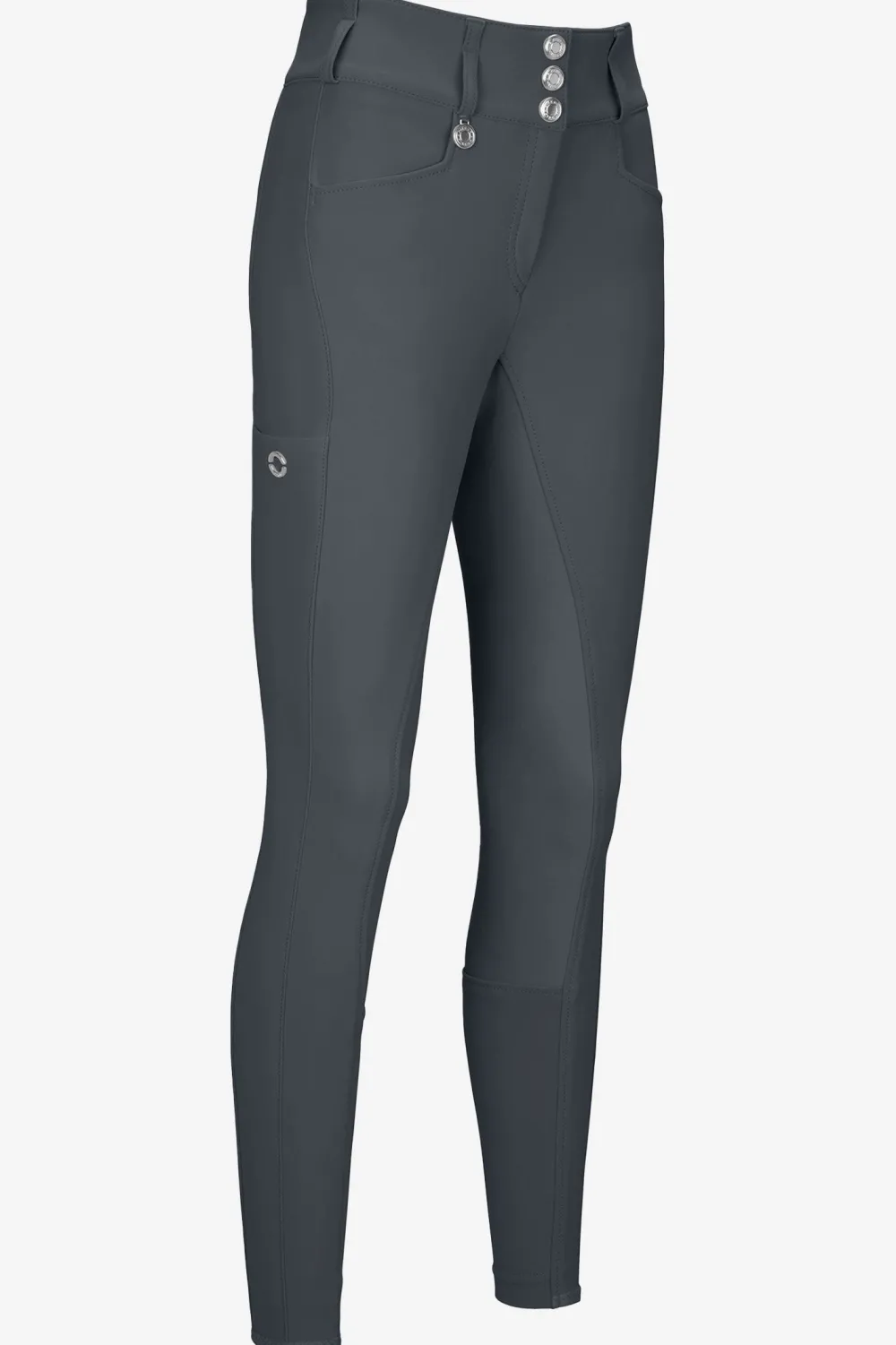 Pikeur Pikeur|Ridbyxor & Tights-Ridbyxor Candela Full Grip Flex Faux Leather Dark Shadow