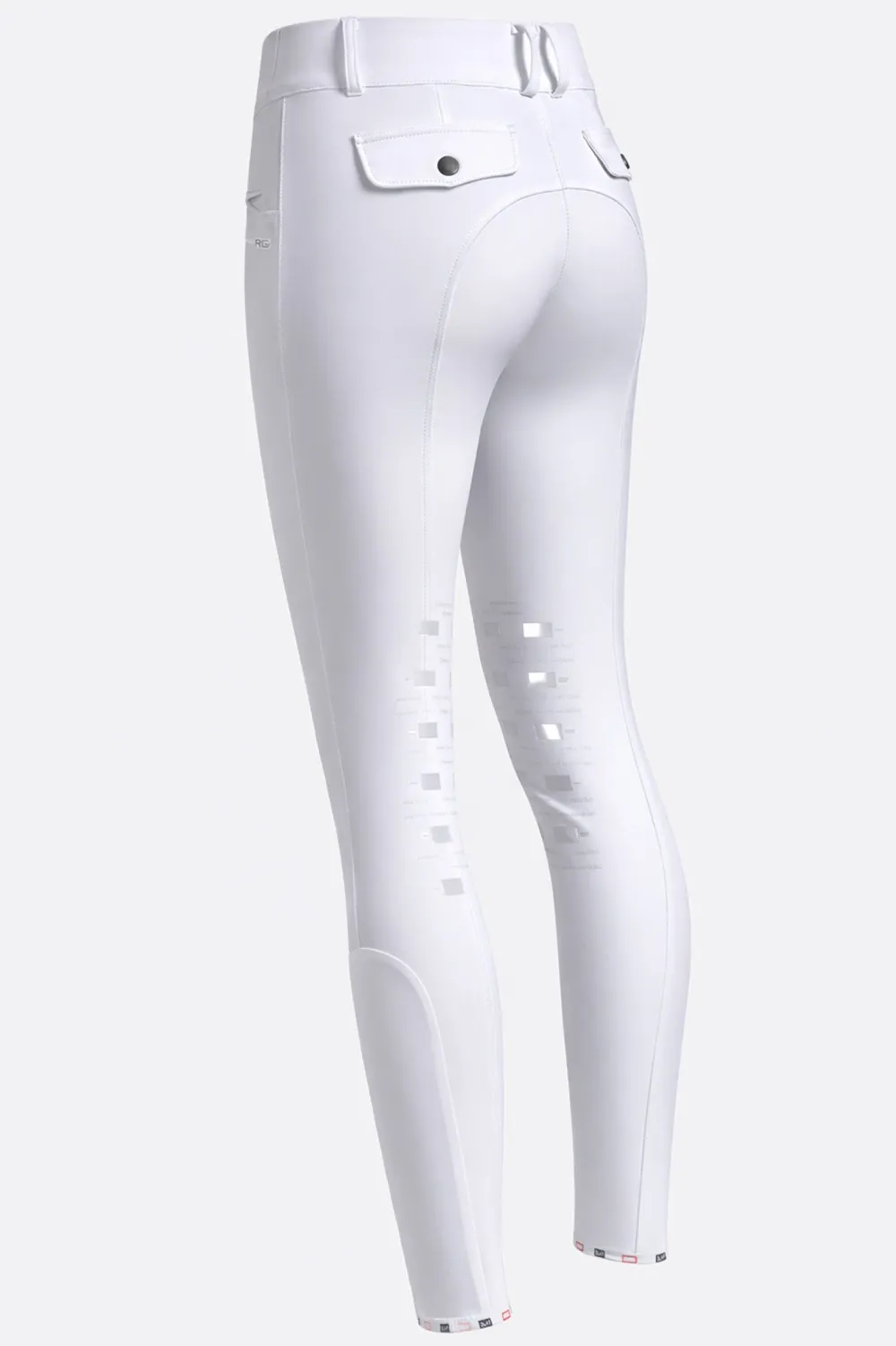 Rider's Gene Ridbyxor & Tights-Ridbyxor Hög Midja Knä Grip Vit