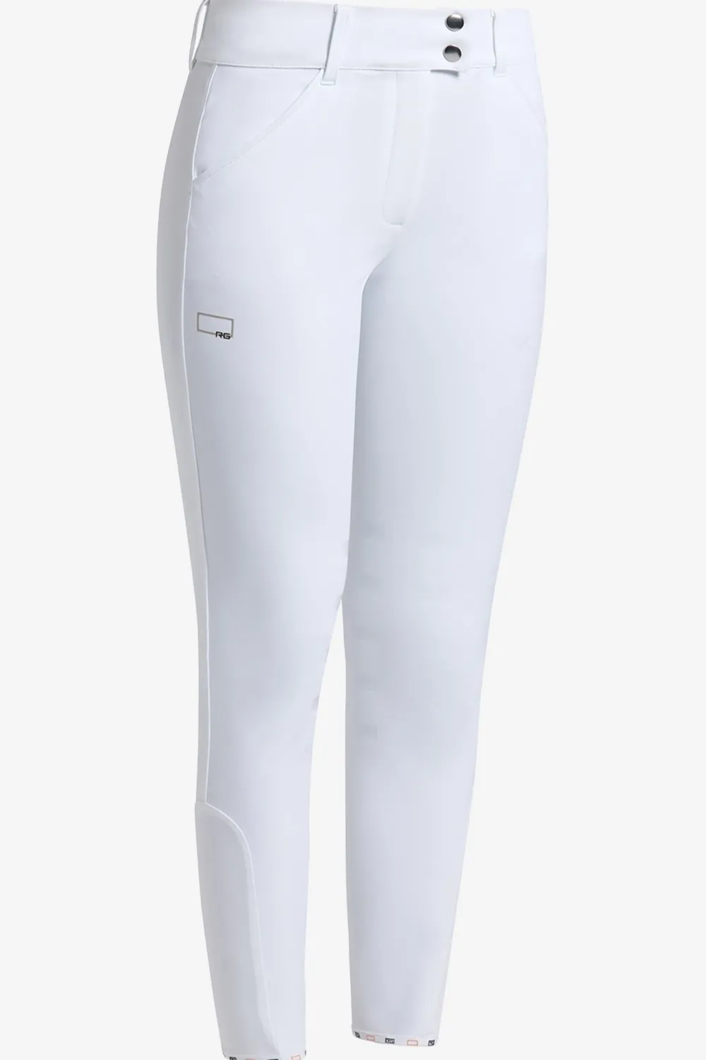 Rider's Gene Ridbyxor & Tights-Ridbyxor Hög Midja Knä Grip Vit