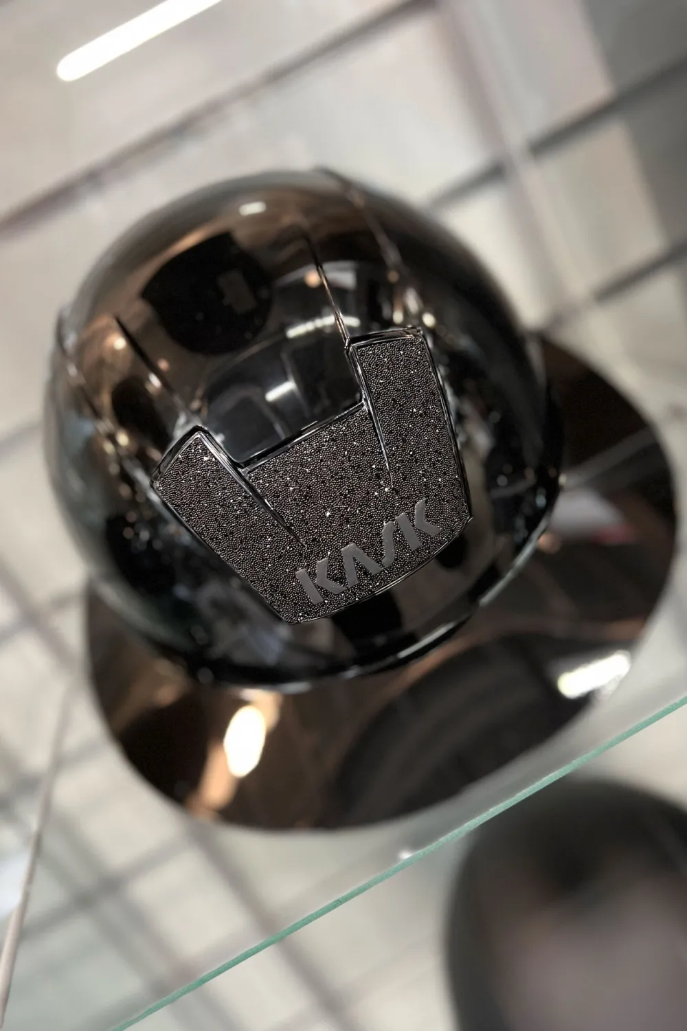 Kask Kask-Ridhjälm Kooki Lady Shine Swarovski Svart
