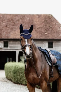 Kentucky Horsewear Hästtäcken & Flughuvor|Kentucky Horsewear-Ridtäcke Heavy Fleece Blå/Svart