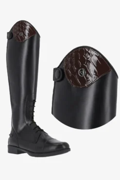 Barn QHP Qhp|Ridstövlar Barn-Romy Top Croco Brun