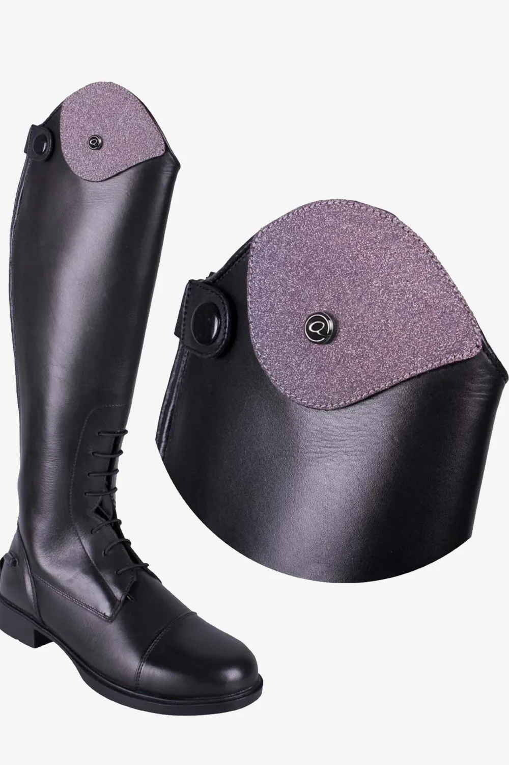 Barn QHP Qhp|Ridstövlar Barn-Romy Top Glitter Rosa