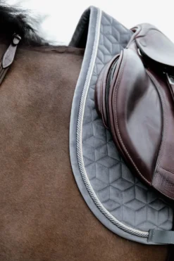 Kentucky Horsewear Schabrak & Huvor-Schabrak Basic Velvet Grå