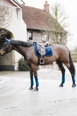 Kentucky Horsewear Kentucky Horsewear|Schabrak & Huvor-Schabrak Basic Velvet Navy