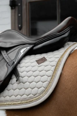 Kentucky Horsewear Kentucky Horsewear|Schabrak & Huvor-Schabrak Glitterband Beige