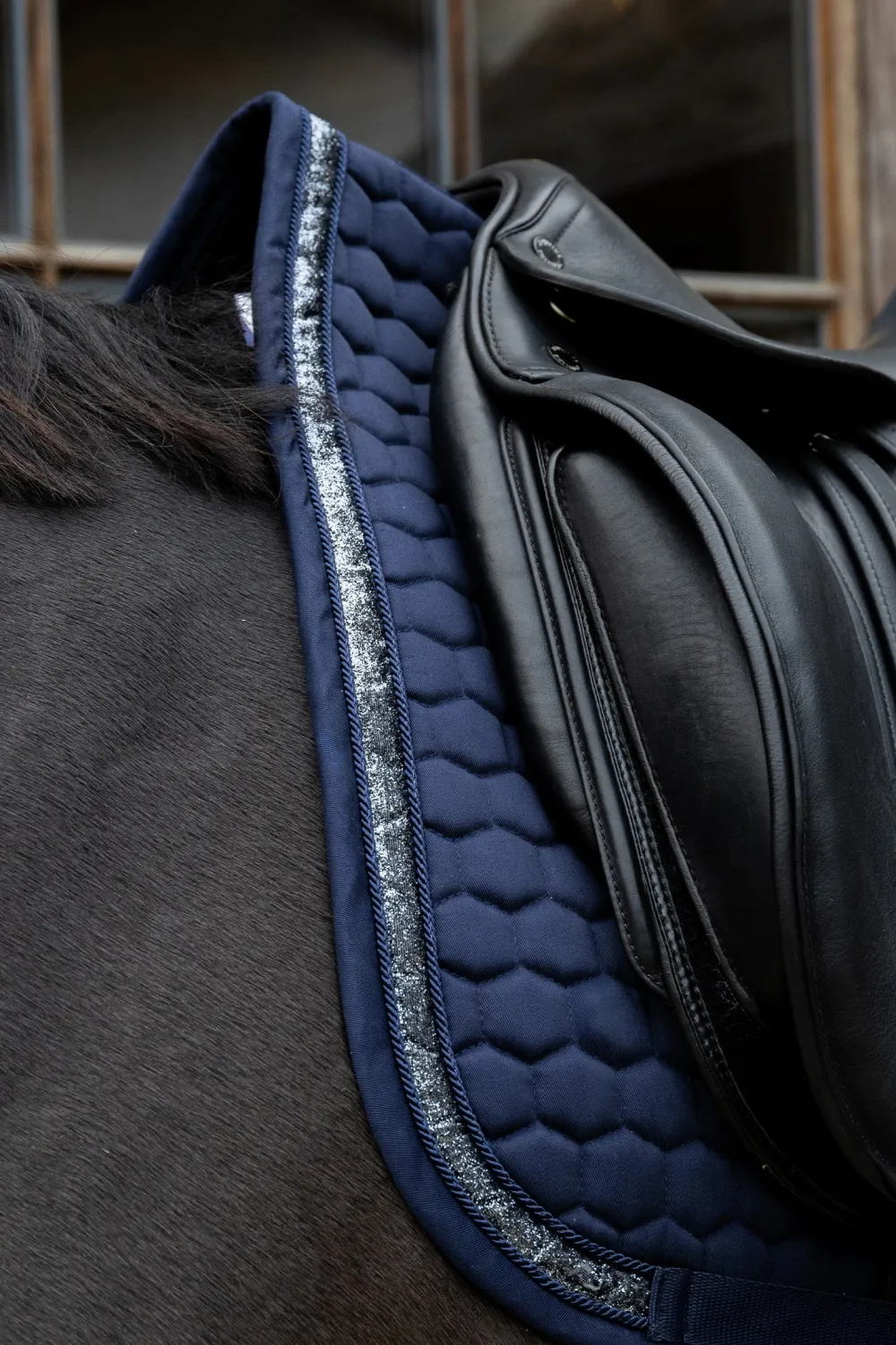 Kentucky Horsewear Kentucky Horsewear|Schabrak & Huvor-Schabrak Glitterband Navy
