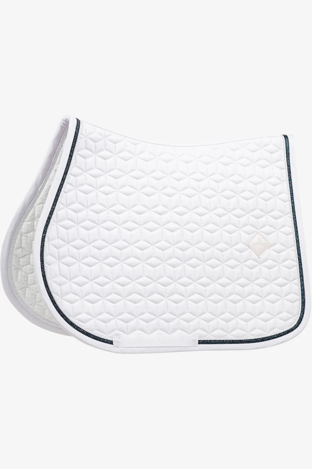Kentucky Horsewear Kentucky Horsewear|Schabrak & Huvor-Schabrak Glitter Rope Vit/Svart