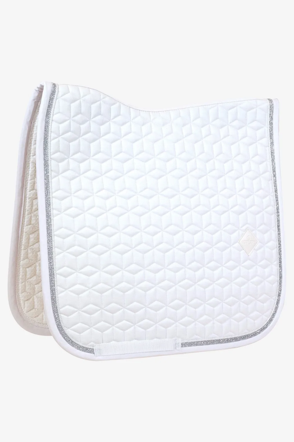 Kentucky Horsewear Kentucky Horsewear|Schabrak & Huvor-Schabrak Glitter Rope Vit/Vit
