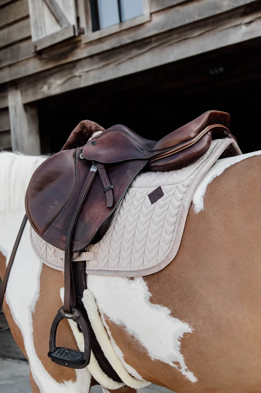 Kentucky Horsewear Kentucky Horsewear|Schabrak & Huvor-Schabrak Skin Friendly Velvet Beige