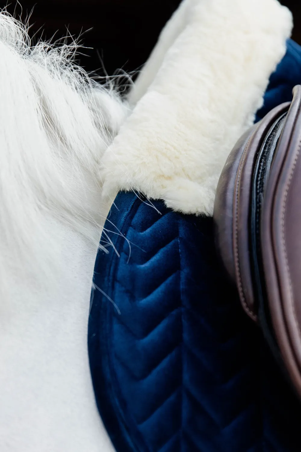 Kentucky Horsewear Kentucky Horsewear|Schabrak & Huvor-Schabrak Skin Friendly Velvet Navy