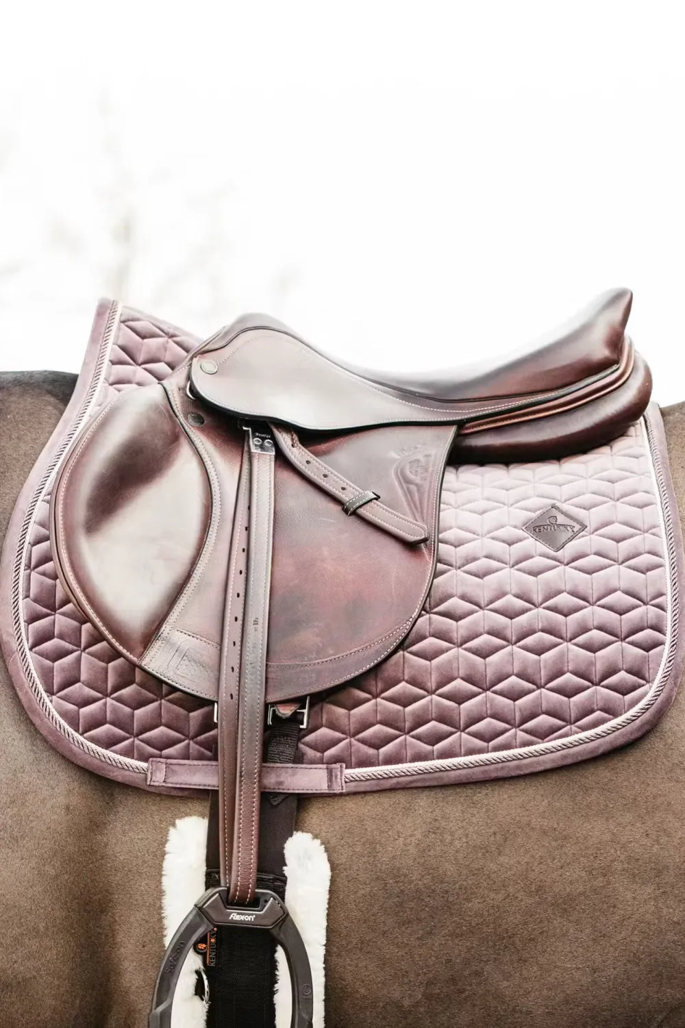 Kentucky Horsewear Schabrak & Huvor-Schabrak Velvet Ljuslila