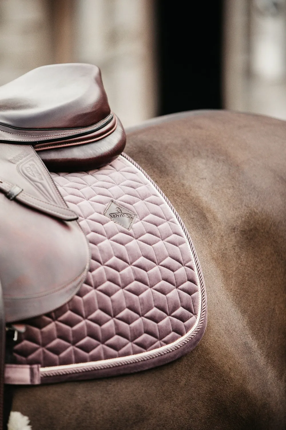 Kentucky Horsewear Schabrak & Huvor-Schabrak Velvet Ljuslila