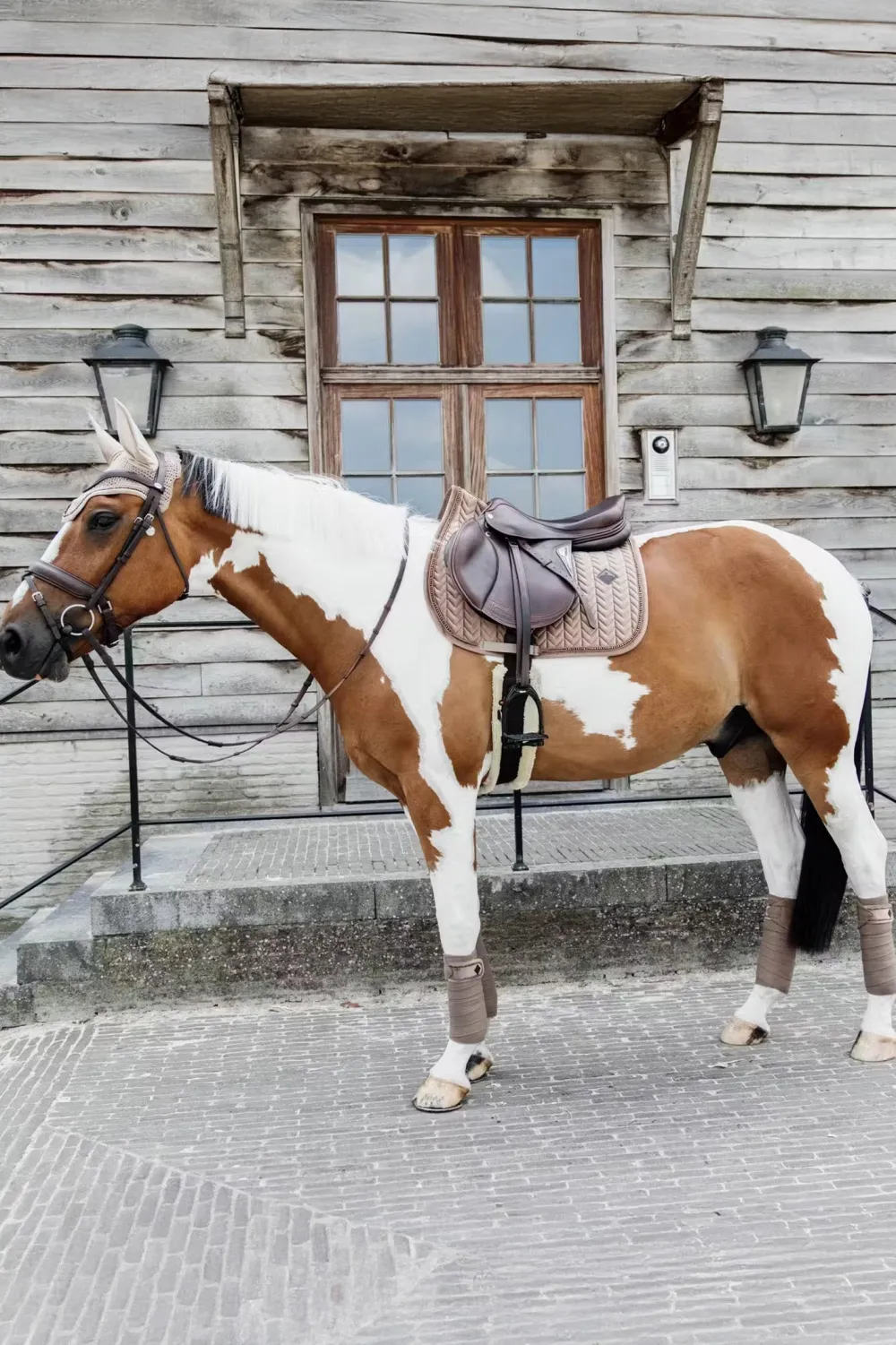Kentucky Horsewear Kentucky Horsewear|Schabrak & Huvor-Schabrak Velvet Pearls Beige