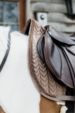 Kentucky Horsewear Kentucky Horsewear|Schabrak & Huvor-Schabrak Velvet Pearls Beige