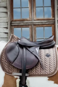Kentucky Horsewear Kentucky Horsewear|Schabrak & Huvor-Schabrak Velvet Pearls Beige