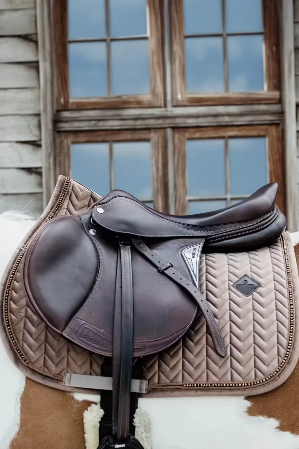 Kentucky Horsewear Kentucky Horsewear|Schabrak & Huvor-Schabrak Velvet Pearls Beige
