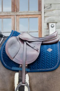 Kentucky Horsewear Kentucky Horsewear|Schabrak & Huvor-Schabrak Velvet Pearls Navy