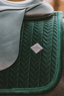 Kentucky Horsewear Kentucky Horsewear|Schabrak & Huvor-Schabrak Velvet Pearls Pine Green
