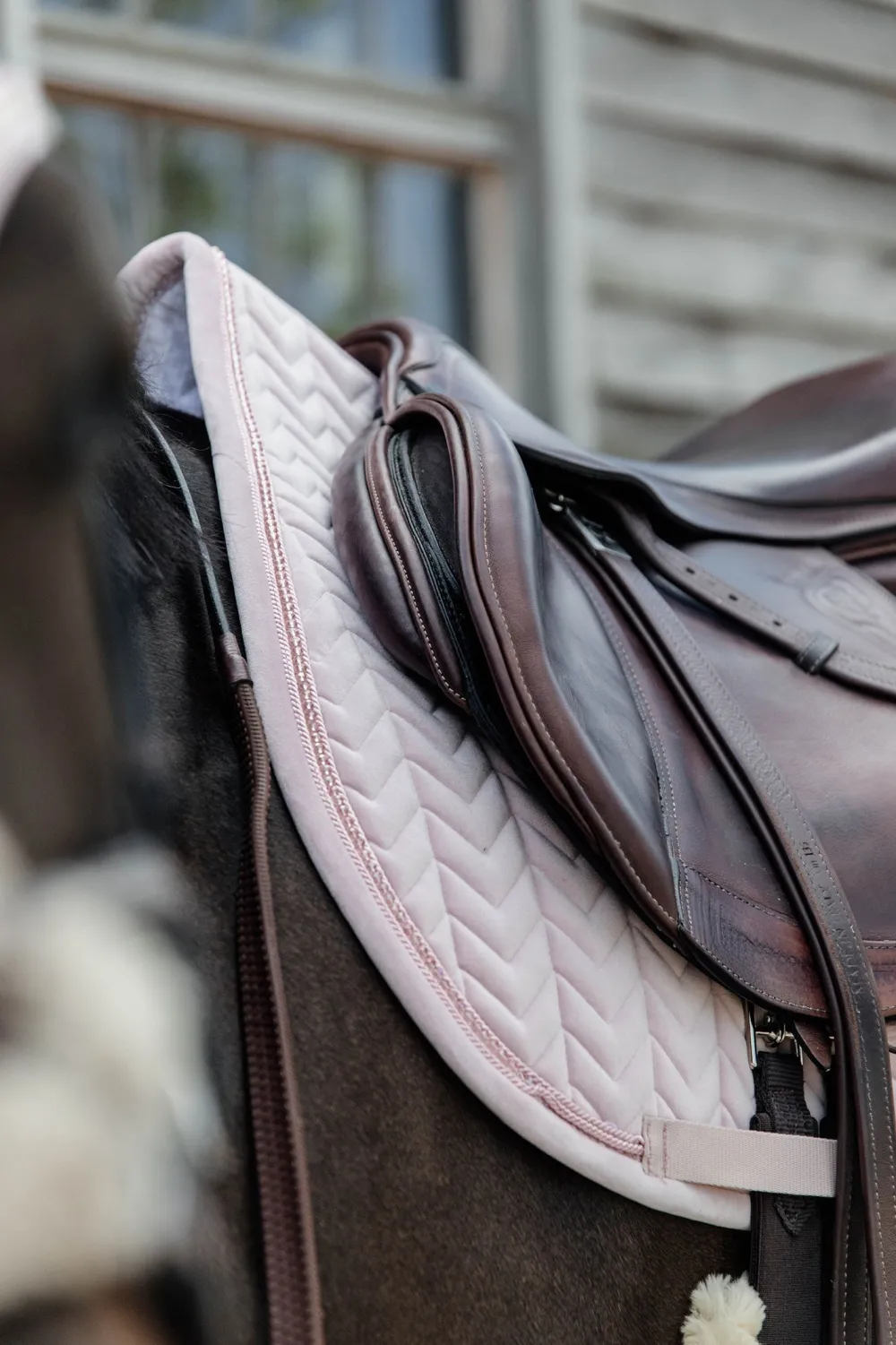 Kentucky Horsewear Kentucky Horsewear|Schabrak & Huvor-Schabrak Velvet Pearls Soft Rose