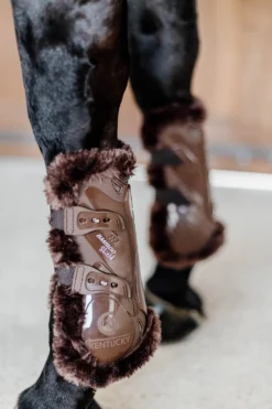 Kentucky Horsewear Kentucky Horsewear-Senskydd Baboo Fårskinn Brun/Brun