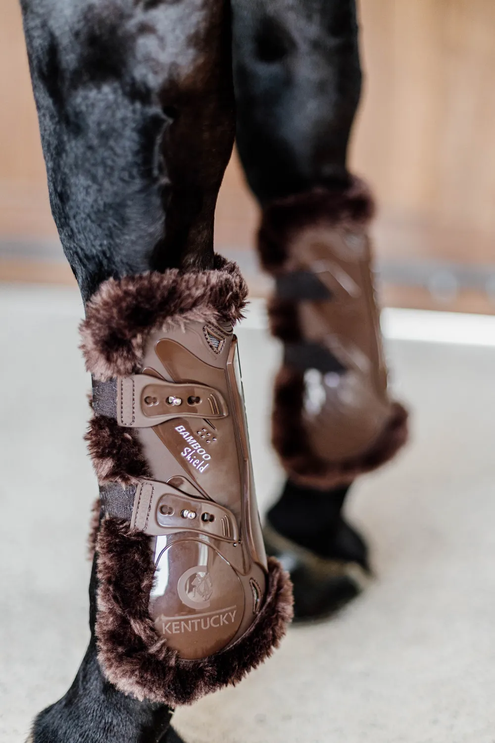 Kentucky Horsewear Kentucky Horsewear-Senskydd Baboo Fårskinn Brun/Brun