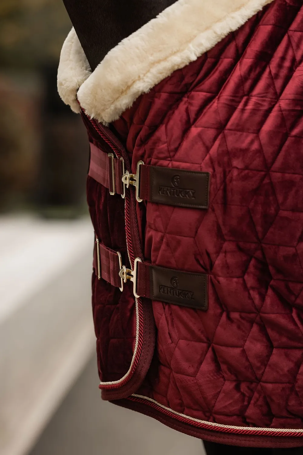 Kentucky Horsewear Hästtäcken & Flughuvor|Kentucky Horsewear-Show Rug Velvet g Bordeaux
