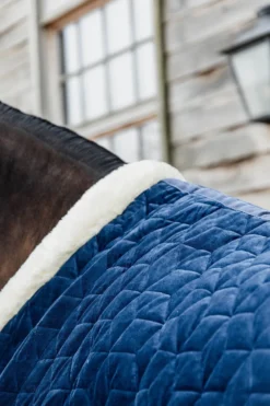 Kentucky Horsewear Hästtäcken & Flughuvor-Show Rug Velvet g Navy