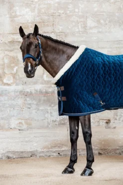Kentucky Horsewear Hästtäcken & Flughuvor-Show Rug Velvet g Navy